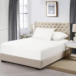 Hotel Quality Bed Sheets Bulk Pack 12 White Flat Deep Pocket Fitted. Fixed Price $84.99.