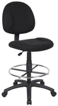 Boss Office Contoured Comfort Rolling Fabric Drafting Stool Black. Fixed Price $147.00.