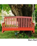 International Caravan Acacia 48 Inch Two Seater Porch Swing - Barn Red Finish. Fixed Price $189.00.