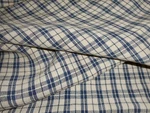 Antique 19THC Early Pa Loomed Homespun Plaid Linen Fabric Indigo Blue Bed Cover. Fixed Price $485.00.