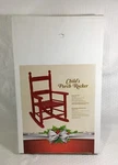Child's Porch Rocker / Rocking Chair Model # KN-10R Red New Jack-post. Fixed Price $29.99.