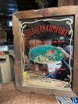 Vintage Southern Comfort Mirrored Glass Bar Sign Whiskey 15" X 18 3/4" 1980'S. Fixed Price $30.00.