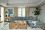 Coaster 508857 Persia Modern L-shaped Upholstered Sectional Sofa With Chaise. Fixed Price $1899.99.