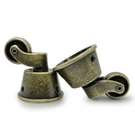Swivel Caster Wheels Cup Type Solid Brass Castor For High Load Capacity Furnitur. Fixed Price $28.86.