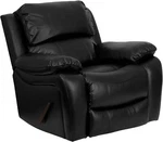 Flash Furniture 43X39" Leathersoft Rocker Recliner Padded Nursery Armchair Black. Fixed Price $500.00.