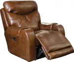 Catnapper Venice Power Chaise Recliner - Walnut Top Grain Leather. Fixed Price $1399.00.