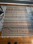 Ikea Kattrup Area Rug Flatwoven Handmade 7'10" 5'7" 170X240 Cm Striped. Fixed Price $125.00.