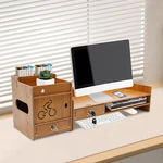 Minimalist Wood Monitor Stand Riser With Storage For Better Posture. Fixed Price $27.05.