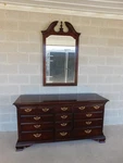 Thomasville Cherry Collection Georgian Style Dresser And Mirror. Fixed Price $1195.00.