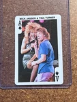 1986 Dandy Rock'n Bubble Playing Cards Ace Of Spades Mick Jagger & Tina Turner. Fixed Price $8.00.
