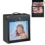 Yiyyzi Vinyl Record Storage Solid Wood Box With Display Window Fits Stand. Fixed Price $71.89.