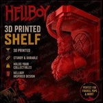 Dark Horse Comics Hellboy Big Red Like 5X5 Top Floating Wall Shelf Collectible. Fixed Price $53.10.