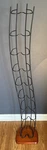 51" Atlantic Wave Wood Base Tower Retro Wire Rack 72 Dvds 90S - Read. Fixed Price $42.99.