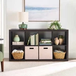 Better Homes & Gardens 8 Cube Storage Organizer, Tobacco Oak. Fixed Price $76.99.