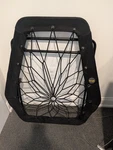Bunjo Black Hexagon Folding Chair-gaming With Bungee Chords-dorm Room. Fixed Price $30.00.