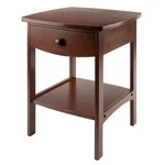 22 X 18-INCH Wood Curved End Table/night Stand With Drawer, Brown (94918). Fixed Price $81.41.