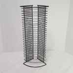 Vtg Atlantic Media Metal 28 Cd Jewel-case Silver Storage Tower. Fixed Price $30.00.