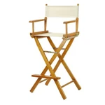 Casual Home 30IN Directors Chair Honey Oak Frame With Wheat Canvas Bar Height. Fixed Price $100.70.