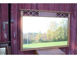 Large Thomasville Mid Century 53" X 37" Wood Frame Mirror. Fixed Price $467.99.