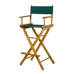Casual Home 30IN Directors Chair Honey Oak Frame With Hunter Green Canvas. Fixed Price $100.70.