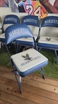Marquette Golden Eagles Ncaa Folding Chair, Blue/white Team Colors. Fixed Price $600.00.