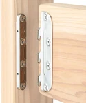 Surface Mounted Bed Rail Brackets 4PK, Frame Hardware W/ Mounting Screws .... Fixed Price $19.49.