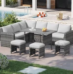 Aecojoy Wicker Rattan Outdoor Set Clearance With Dining Table And Chair Freeship. Fixed Price $369.00.