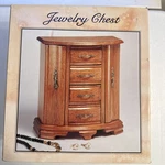Mele Wooden Jewelry Organizer Chest 2 Doors 4 Drawers Brand New. Fixed Price $44.99.