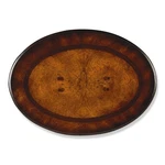 Beaumont Lane Wood Cherry Oval Side Table 18"W X 13"D 26"H Assembled. Fixed Price $390.72.
