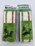 2X Arden Paradise Re-web Kit Lawn Chair Webbing 30' Turquoise Red White 79991. Fixed Price $11.99.