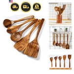 Kitchen Utensils Set, 5 Pcs Natural Acacia Wooden Spoons Cooking For.... Fixed Price $39.42.