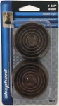 Shepherd 9077 1-3/4" Brown Round Cushioned Rubber Caster Cups Count. Fixed Price $10.26.