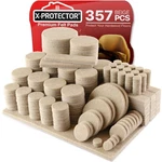 357 Pcs Beige Felt Furniture Pads Hardwood Floor Protectors, Multi-sizes, Dura. Fixed Price $34.19.