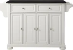Crosley Alexandria Rolling Kitchen Island With Granite Top & Storage, White. Fixed Price $893.99.
