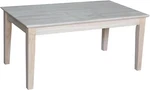 Unfinished Tall Shaker Coffee Table By International Concepts. Fixed Price $227.99.