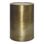Simpli Home Corbin Industrial 16 " Metal Side Table Antique Gold. Fixed Price $247.77.
