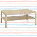 Ikea Lack Coffee Table (101.042.95) 35.375"W X 21.5"L 17.75"H White Birch New!. Fixed Price $59.97.
