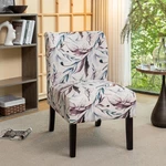 Roundhill Furniture Capa Print Fabric Armless Contemporary Accent Chair Purple. Fixed Price $175.86.