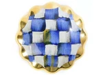 Qty 1 Mackenzie Childs Royal Check BLUE/WHITE2.25" Diameter Round Knob New M26-5. Fixed Price $54.99.