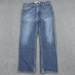 Levis 505 Jeans Mens 34X32 (32X32) Blue Regular Fit Straight Leg Medium Wash. Fixed Price $27.99.