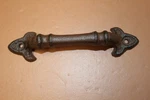2-FRENCH Country Handles,fleur Lis Decor, Dresser Hardware,door. Fixed Price $46.85.