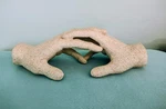 Entwined Hands Texture Sculpture Friendship Romantic Wedding Contemporary 10". Fixed Price $32.99.