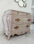 Vintage French Style Pulaski Chest Hand-painted Pastel Finish. Fixed Price $489.00.