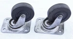 (2) Noelting Faultless Caster Wheels No. 20 With Ball Bearing Swivel Base / Mtt. Fixed Price $25.00.