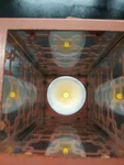 Scott Living Indoor/outdoor Diamond Trellis Lighted Lantern-spice. Fixed Price $16.00.