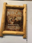 Man Cave Lodge And Bar Big Buck With Wood Frame. Fixed Price $25.00.