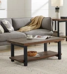 Table Coffee Wood Room Living Storage Shelf Side End Modern Furniture Top Rustic. Fixed Price $379.30.