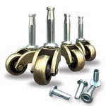 1" Swivel Stem Ball Caster Wheel, Zinc Alloy Castor For Furniture Socket Type Mo. Fixed Price $34.99.