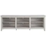Walker Edison - Modern 70" Open 6 Cubby Storage Stand For Up 80" Whi. Fixed Price $98.39.