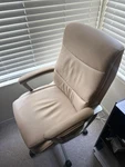 Thomasville Furniture Josephine Ergonomic Bonded Swivel Manager Chair 60071-CRM. Fixed Price $110.00.